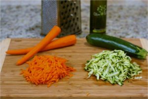 The good mix of zucchini and carrots