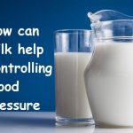 How can milk help in controlling blood pressure