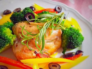 chicken breast with vegetables