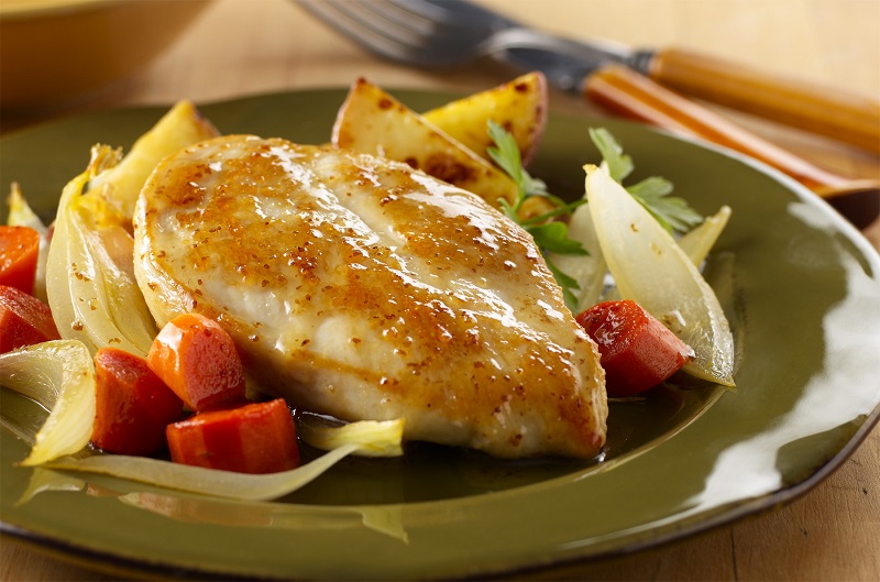 chicken breast with vegetables
