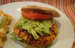 delicious homemade burger