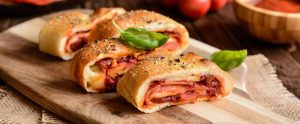 rolled pizza