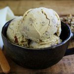 Homemade black walnut ice cream without ice cream maker in 5 minutes
