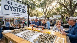 Fresh local oysters served at Bluffton Arts and Seafood Festival Street Fest