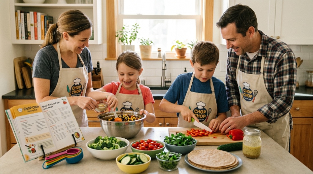 Family-friendly cooking activity inspired by the Chop Chop Cooking Club program